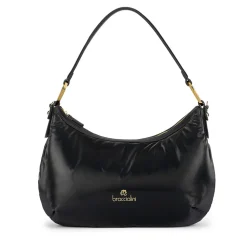 Borsa Donna a Spalla BRACCIALINI linea Beth Puffy in Nylon Nero