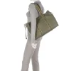 Borsa Donna a Spalla COCCINELLE in Pelle Linea 2Day Signature Large colore Laurel Green