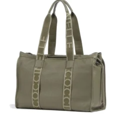 Borsa Donna a Spalla COCCINELLE in Pelle Linea 2Day Signature Large colore Laurel Green