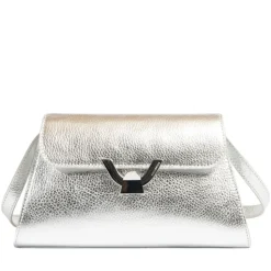 Borsa Donna a Spalla COCCINELLE in Pelle Silver linea Dew Small