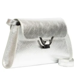Borsa Donna a Spalla COCCINELLE in Pelle Silver linea Dew Small