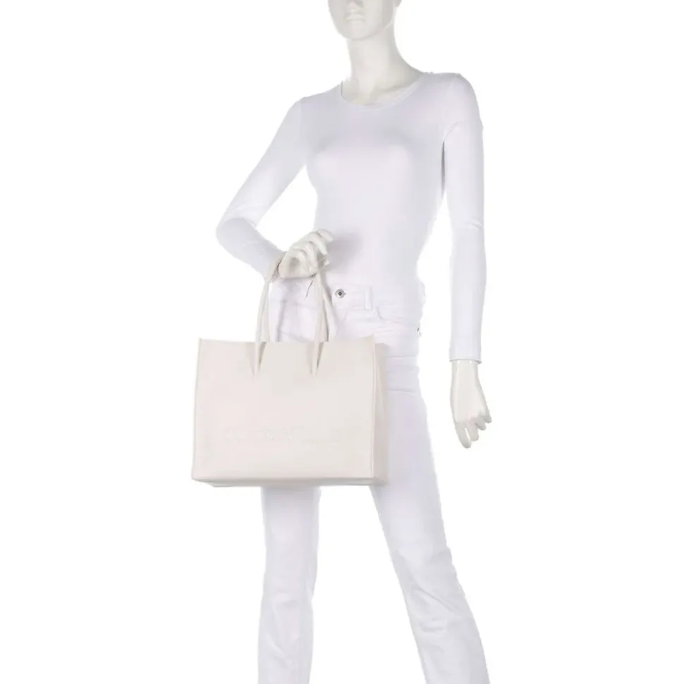 Borsa Donna a Spalla COCCINELLE in Pelle Linea Myrtha colore Blanco