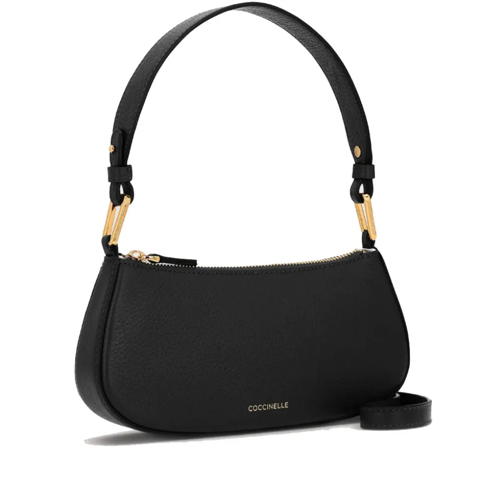 Borsa Donna a Spalla COCCINELLE in Pelle Linea Merveille Colore Nero