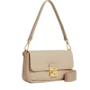Borsa Donna a Spalla COCCINELLE in Pelle Martellata linea C-Me Colore Sandshell