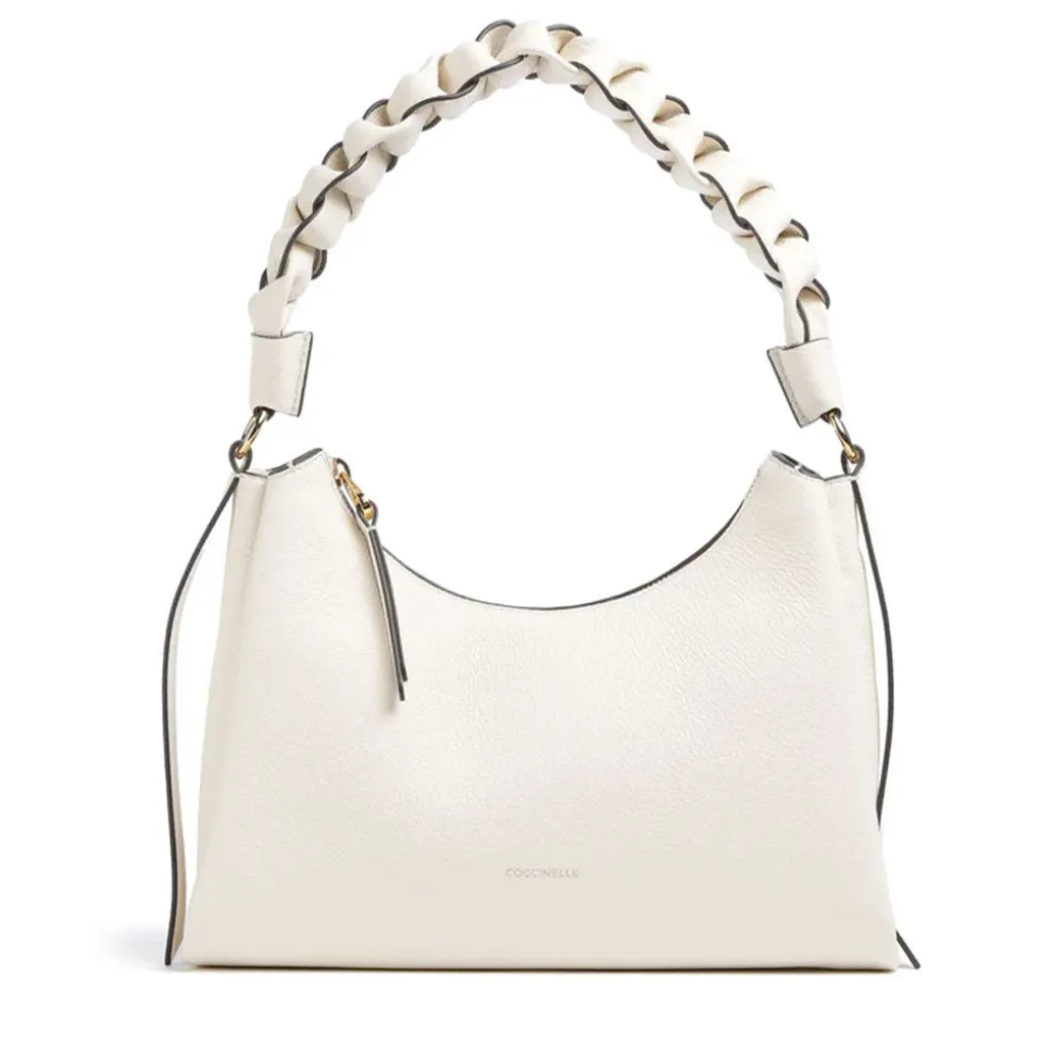 Borsa Donna a Spalla COCCINELLE in Pelle linea Boheme Small colore Pearl- Cognac