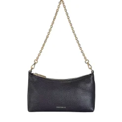 Borsa Donna a Spalla COCCINELLE in Pelle Nera Linea Aura