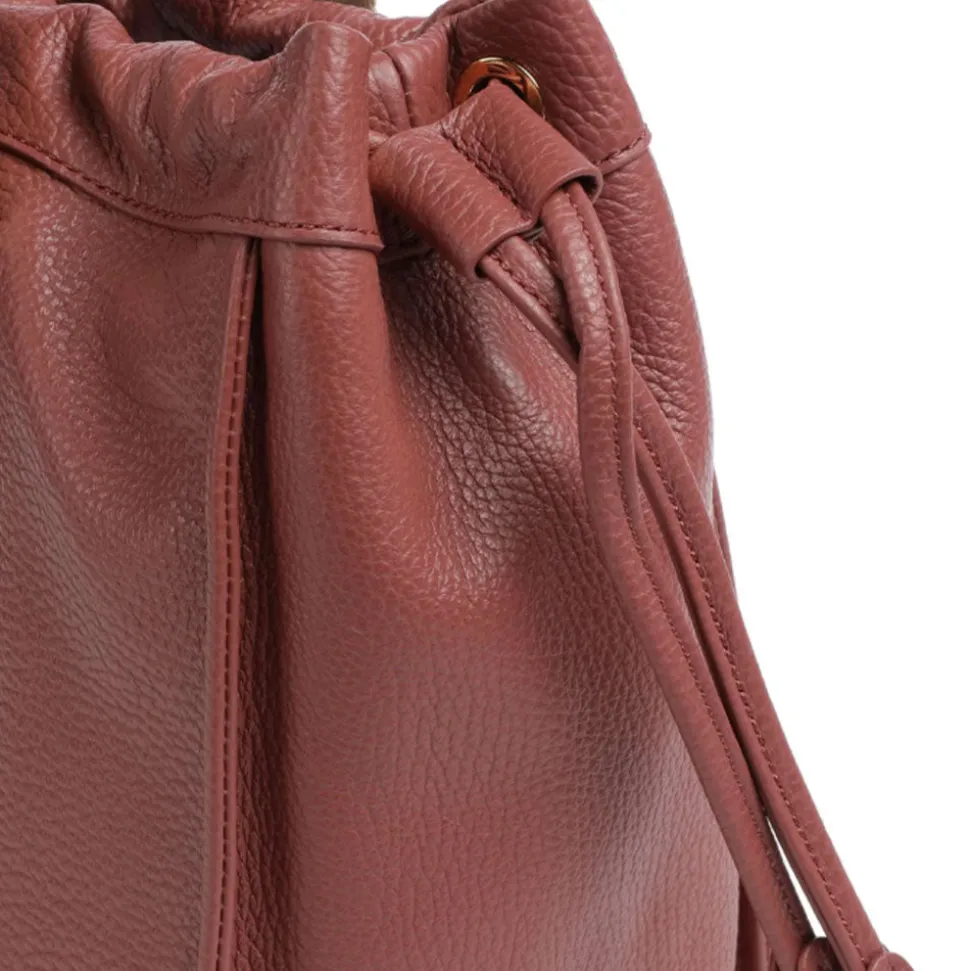 Borsa Donna a Spalla COCCINELLE in Pelle Linea 2Day Signature Medium colore Brandy