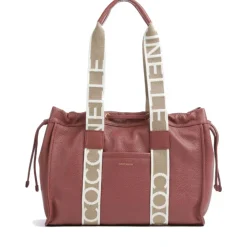 Borsa Donna a Spalla COCCINELLE in Pelle Linea 2Day Signature Medium colore Brandy