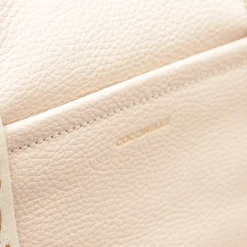 Borsa Donna a Spalla COCCINELLE in Pelle Linea 2Day Signature Large colore Lambskin White