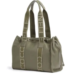 Borsa Donna a Spalla COCCINELLE in Pelle Linea 2Day Signature Medium colore Laurel Green