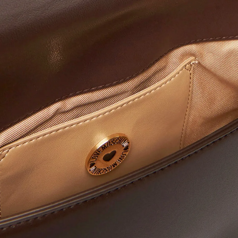 Borsa Donna a Spalla con Tracolla LOVE MOSCHINO linea Jewel Testa di Moro
