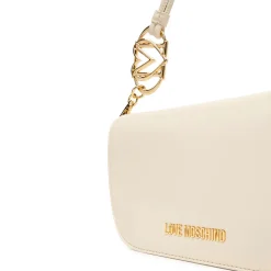 Borsa Donna a Spalla con Tracolla LOVE MOSCHINO linea Jewel Avorio