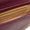 Borsa Donna a Spalla con Tracolla LOVE MOSCHINO color Vino con Placca Quadrata con Logo