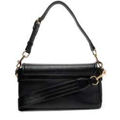 Borsa Donna a Spalla con Tracolla LOVE MOSCHINO Nera con Placca Quadrata con Logo