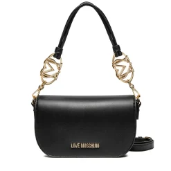 Borsa Donna a Spalla con Tracolla LOVE MOSCHINO linea Jewel Nera