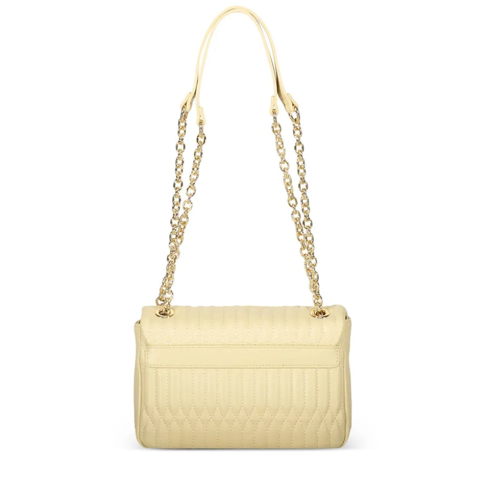 Borsa Donna a Spalla e a Tracolla LOVE MOSCHINO linea Bubby Love in Ecopelle color Burro