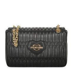 Borsa Donna a Spalla e a Tracolla LOVE MOSCHINO linea Bubby Love in Ecopelle Nera