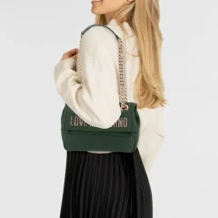 Borsa Donna a Spalla e a Tracolla LOVE MOSCHINO Verde con Maxi Logo