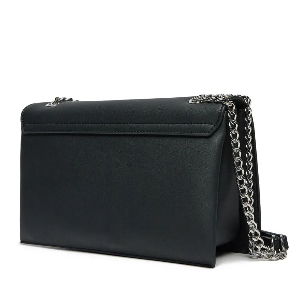 Borsa Donna a Spalla e a Tracolla LOVE MOSCHINO linea Bold Bag colore Nero e Nikel