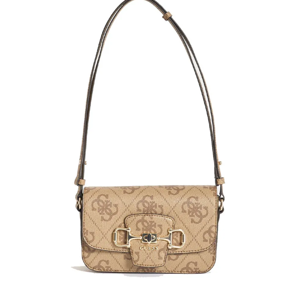 Borsa Donna a Spalla e Tracolla GUESS Linea Janie colore Latte Logo