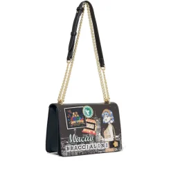 Borsa Donna a Spalla e Tracolla BRACCIALINI linea Cartoline stampa Macao