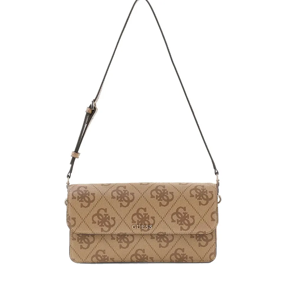Borsa Donna a Spalla GUESS Linea Sadie colore Latte Logo
