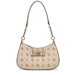 Borsa Donna a Spalla GUESS Linea Carrie Colore Vanilla Logo