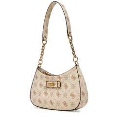 Borsa Donna a Spalla GUESS Linea Carrie Colore Vanilla Logo