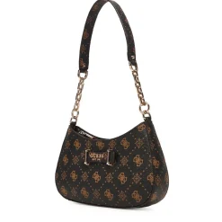 Borsa Donna a Spalla GUESS Linea Carrie Colore Espresso Logo