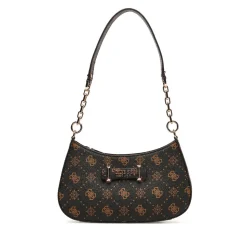 Borsa Donna a Spalla GUESS Linea Carrie Colore Espresso Logo