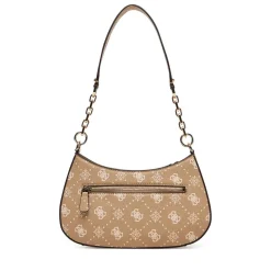 Borsa Donna a Spalla GUESS Linea Carrie Colore Biscotti Logo