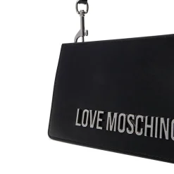 Borsa Donna a Spalla LOVE MOSCHINO Nera con Maxi Logo Nikel