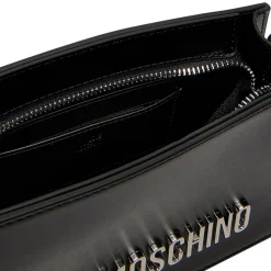 Borsa Donna a Spalla LOVE MOSCHINO Nera con Maxi Logo Nikel