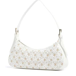 Borsa Donna a Spalla LOVE MOSCHINO linea Daisy in Ecopelle e Rafia Bianca