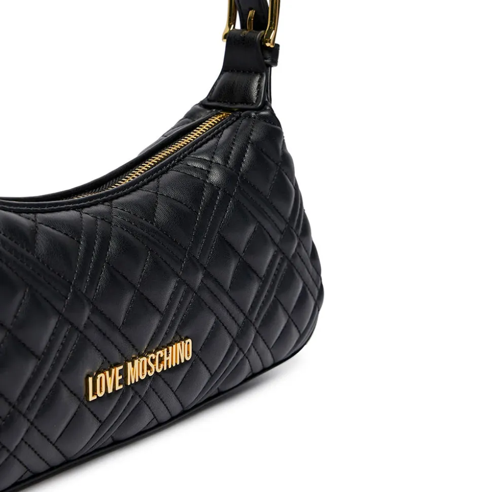 Borsa Donna a Spalla LOVE MOSCHINO in Ecopelle Trapuntata Nera