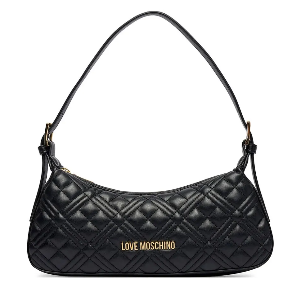 Borsa Donna a Spalla LOVE MOSCHINO in Ecopelle Trapuntata Nera