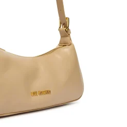 Borsa Donna a Spalla LOVE MOSCHINO in Ecopelle Soft Taupe