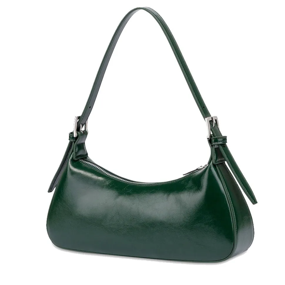 Borsa Donna a Spalla LOVE MOSCHINO in Ecopelle Soft Verde Scuro
