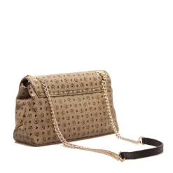 Borsa Donna a Spalla POLLINI Linea Heritage Soft Taupe e Nero