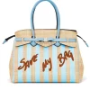 Borsa Donna a Spalla SAVE MY BAG in Lycra linea Miss Misura XL Colore Azzurro
