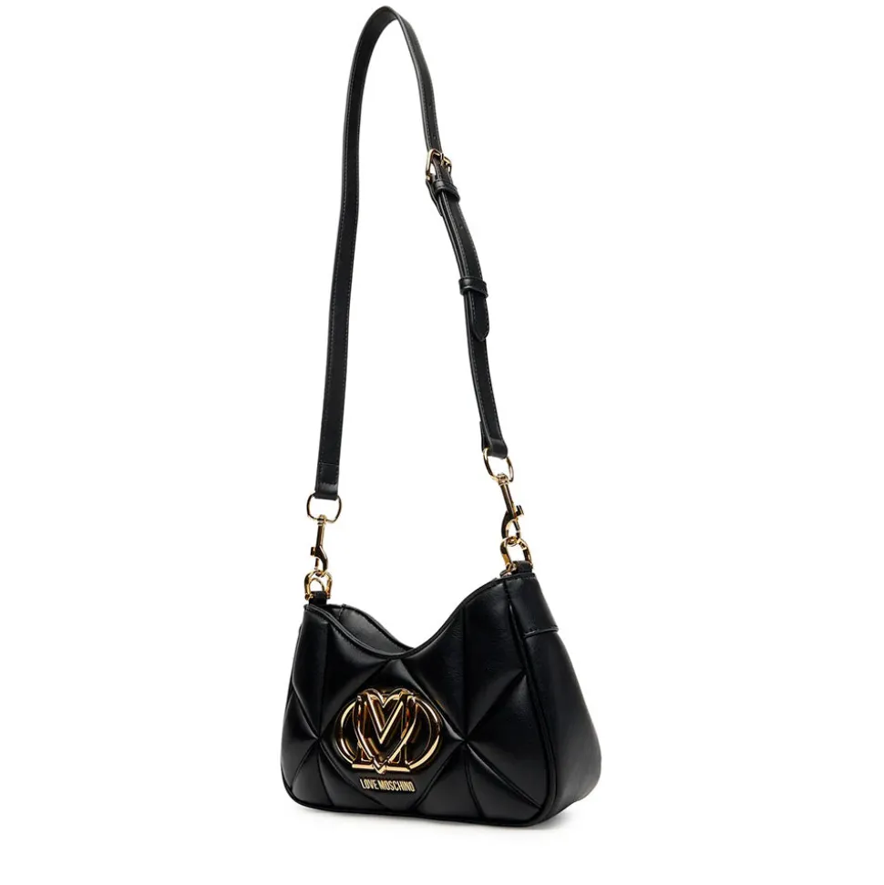 Borsa Donna a Spalla Trapuntata LOVE MOSCHINO linea Embossed Nera