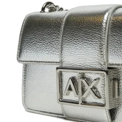 Borsa Donna a Tracolla ARMANI EXCHANGE Linea Jodie Chiusa con Pattina colore Silver