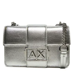 Borsa Donna a Tracolla ARMANI EXCHANGE Linea Jodie Chiusa con Pattina colore Silver