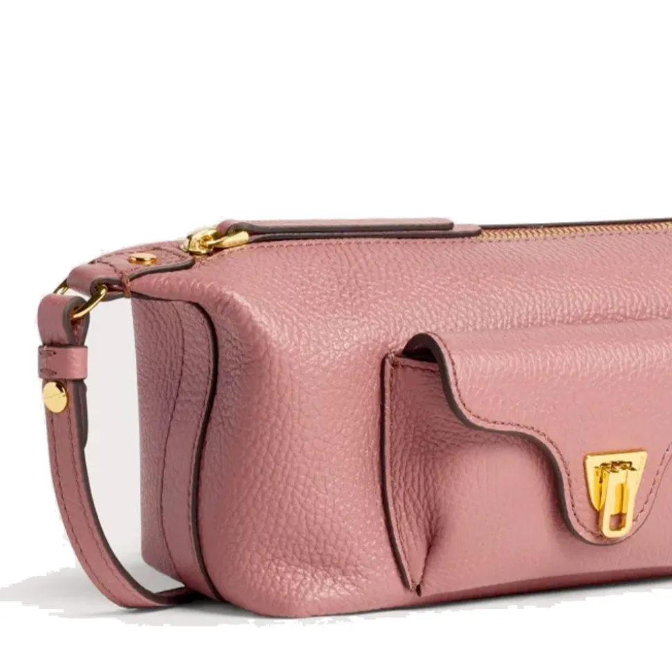 Borsa Donna a Tracolla COCCINELLE in Pelle Winter Rose Linea Beat Generation Mini
