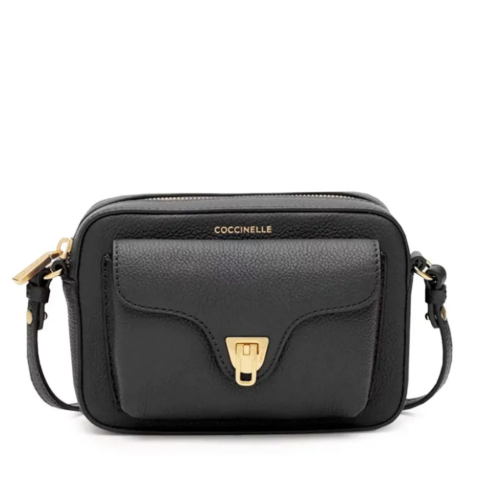 Borsa Donna a Tracolla COCCINELLE in Pelle Nera linea Beat Soft Mini