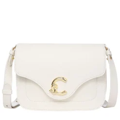 Borsa Donna a Tracolla COCCINELLE in Pelle Martellata linea C-Me Small Colore Pearl