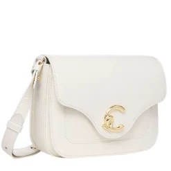 Borsa Donna a Tracolla COCCINELLE in Pelle Martellata linea C-Me Small Colore Pearl