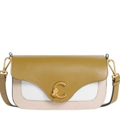 Borsa Donna a Tracolla COCCINELLE in Pelle linea C-Me Colore Sandshell - Seagrass - Pearl
