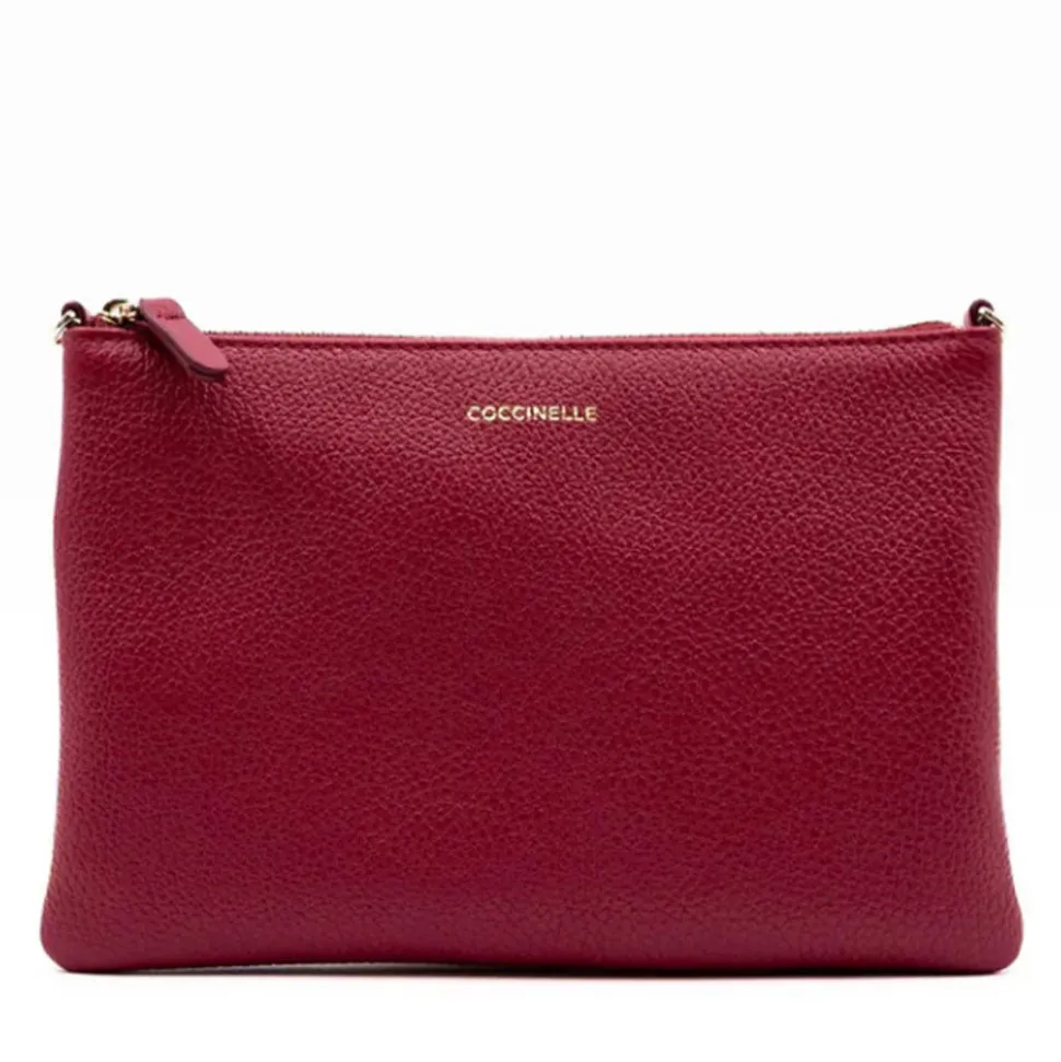 Borsa Donna a Tracolla COCCINELLE in Pelle Scarlet Linea Best Small