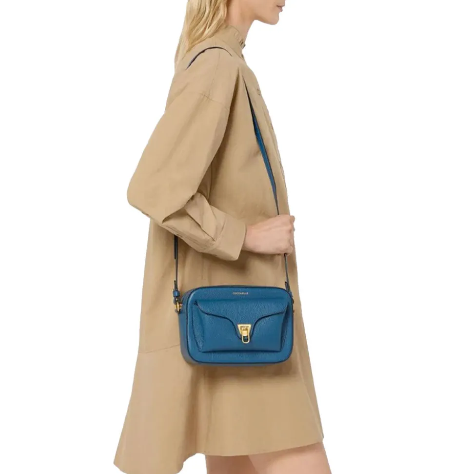 Borsa Donna a Tracolla COCCINELLE in Pelle Crab linea Beat Soft Misura Small